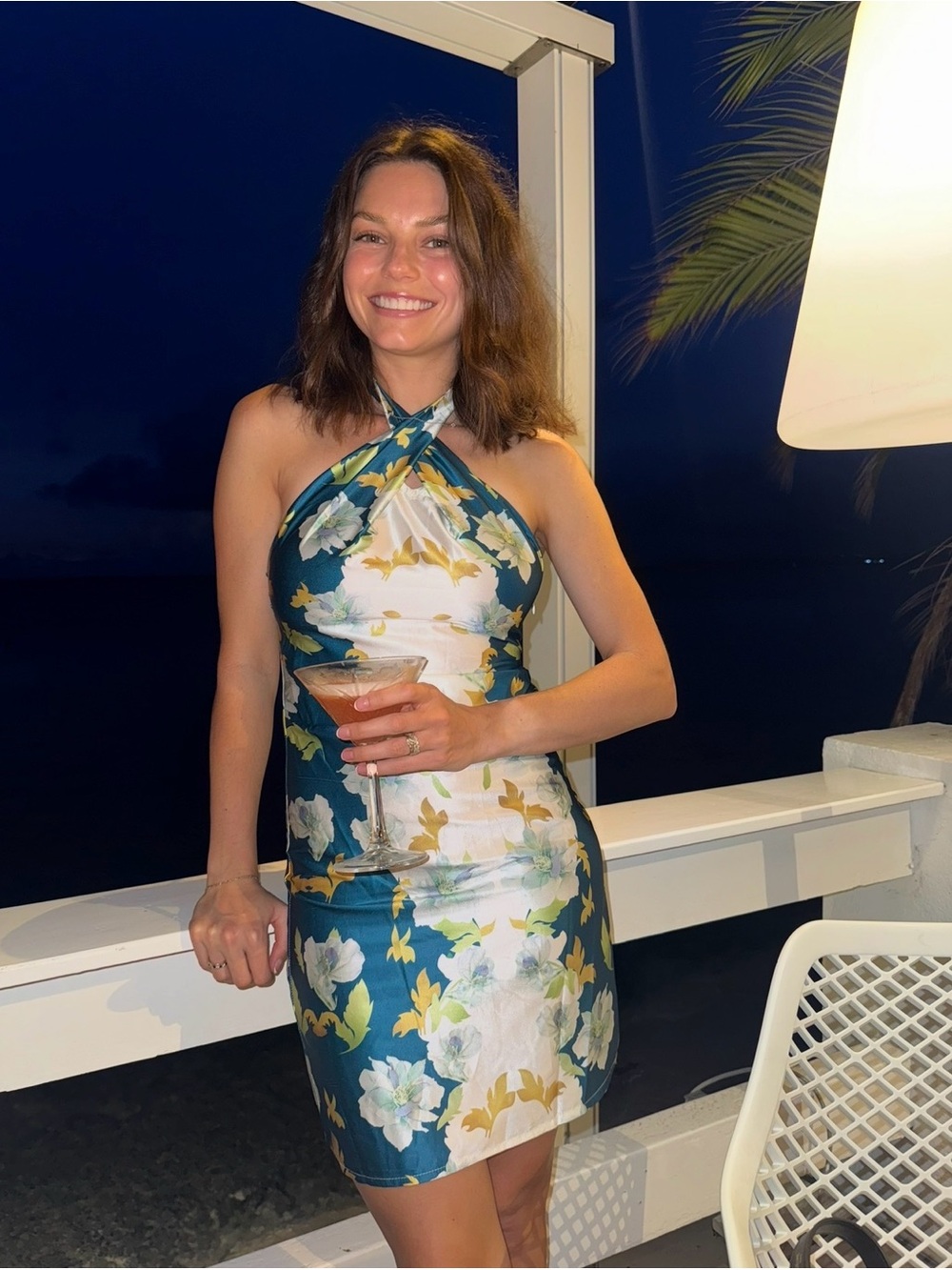 Alice elle floral halter mini dress, purchased from Hello Molly